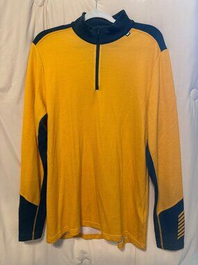 Helly Hansen Large Men's Lifa Merino 1/2 Zip Pullover EUC